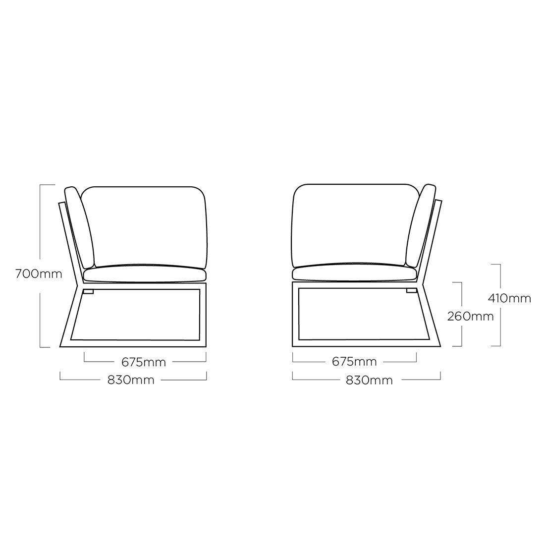 Kettler Ocean Skid Platform Ecklounge Aluminium/Agora