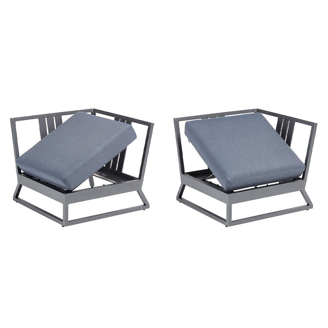 Kettler Ocean Skid Platform Ecklounge Aluminium/Agora