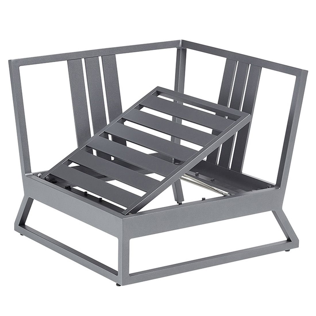 Kettler Ocean Skid Platform Eck-/Endmodul Aluminium/Agora