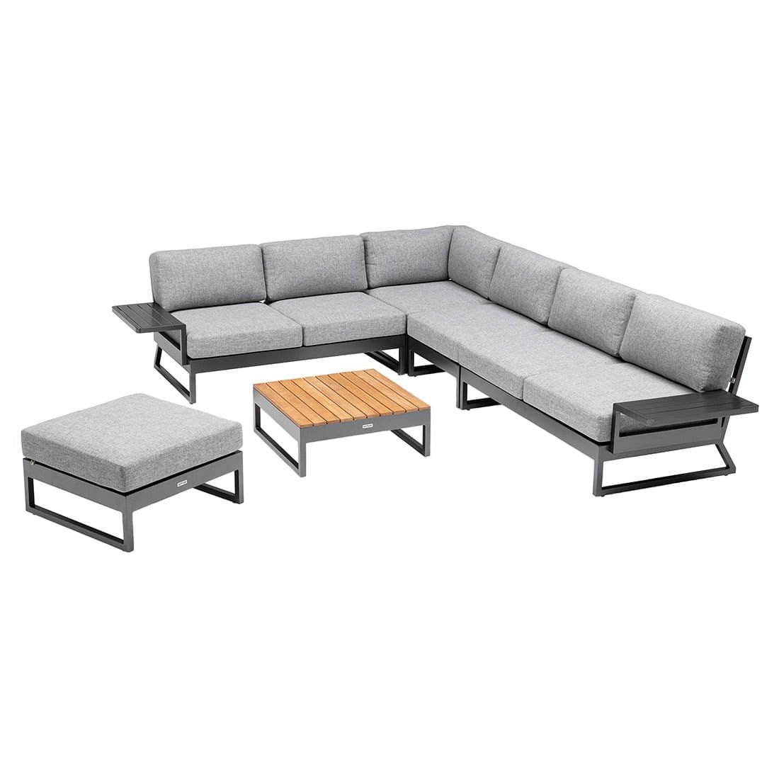 Kettler Ocean Skid Platform Loungehocker Aluminium/Olefin