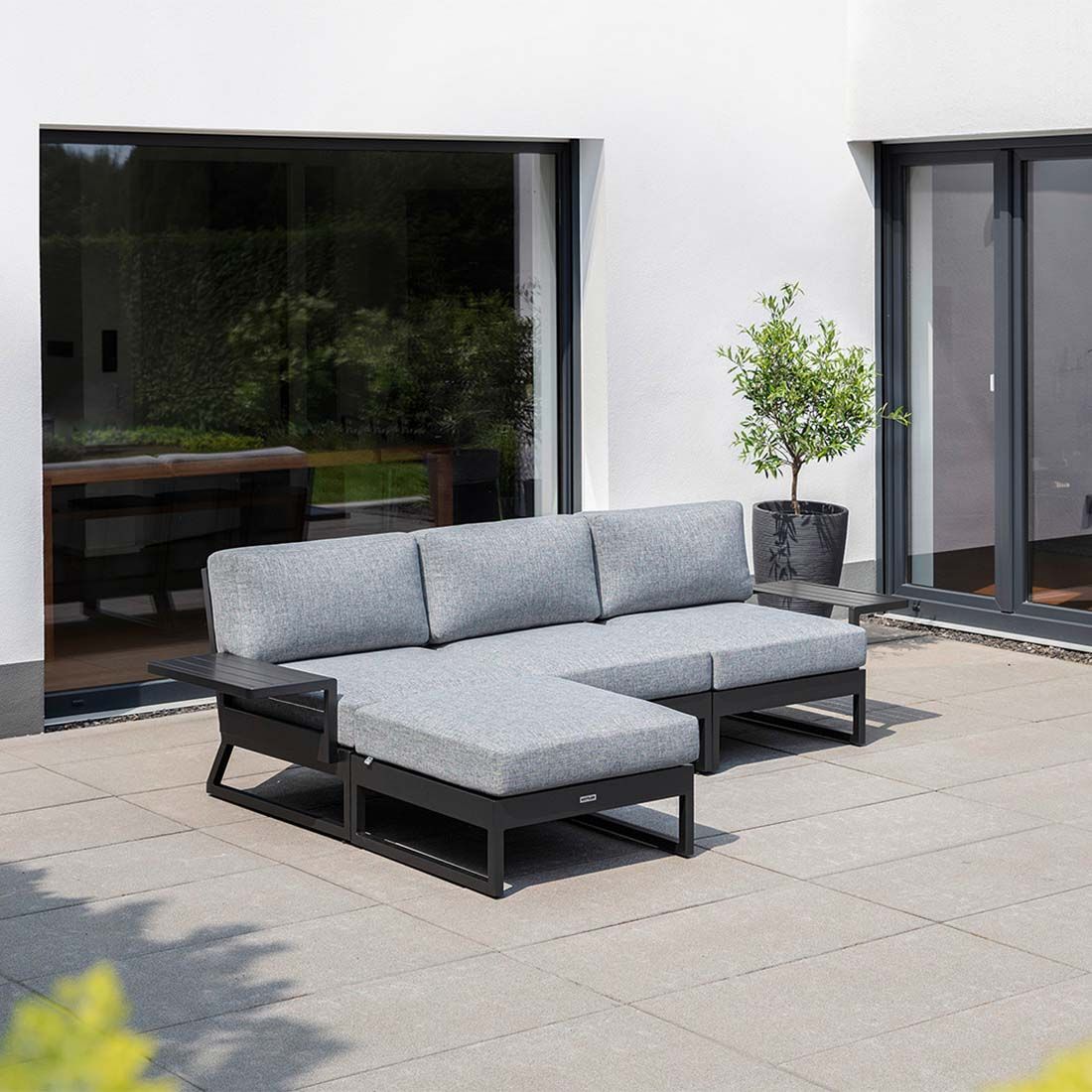 Kettler Ocean Skid Platform Loungehocker Aluminium/Olefin