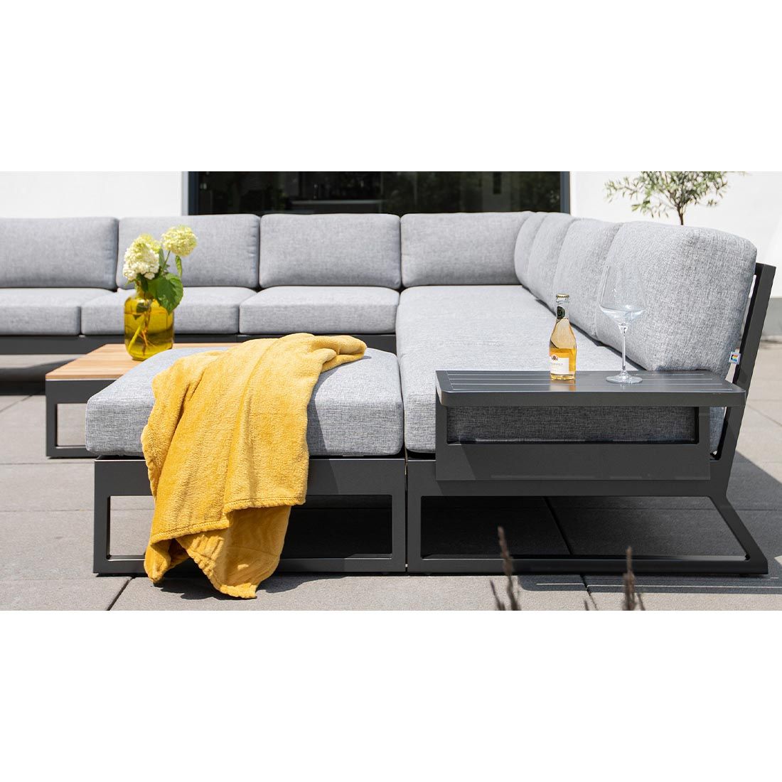 Kettler Ocean Skid Platform Loungehocker Aluminium/Olefin