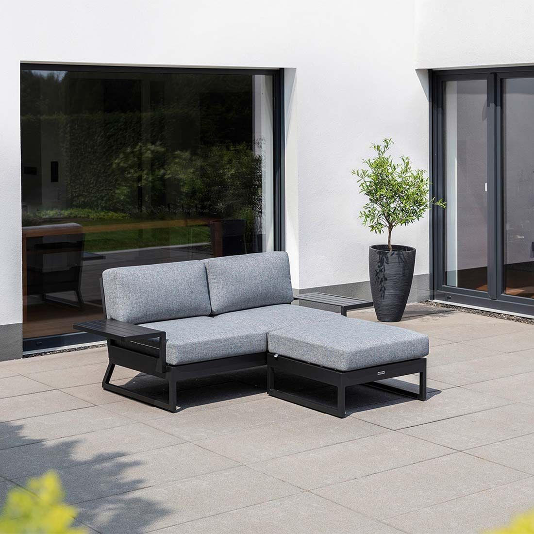 Kettler Ocean Skid Platform Loungehocker Aluminium/Olefin