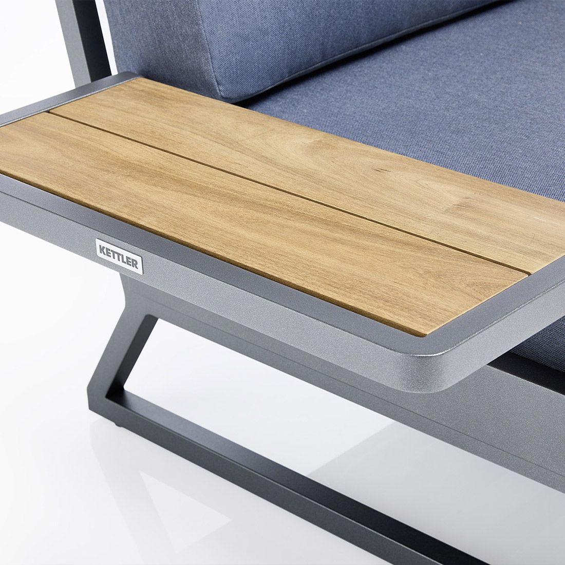 Kettler Ocean Skid Platform Loungeset Aluminium/Agora