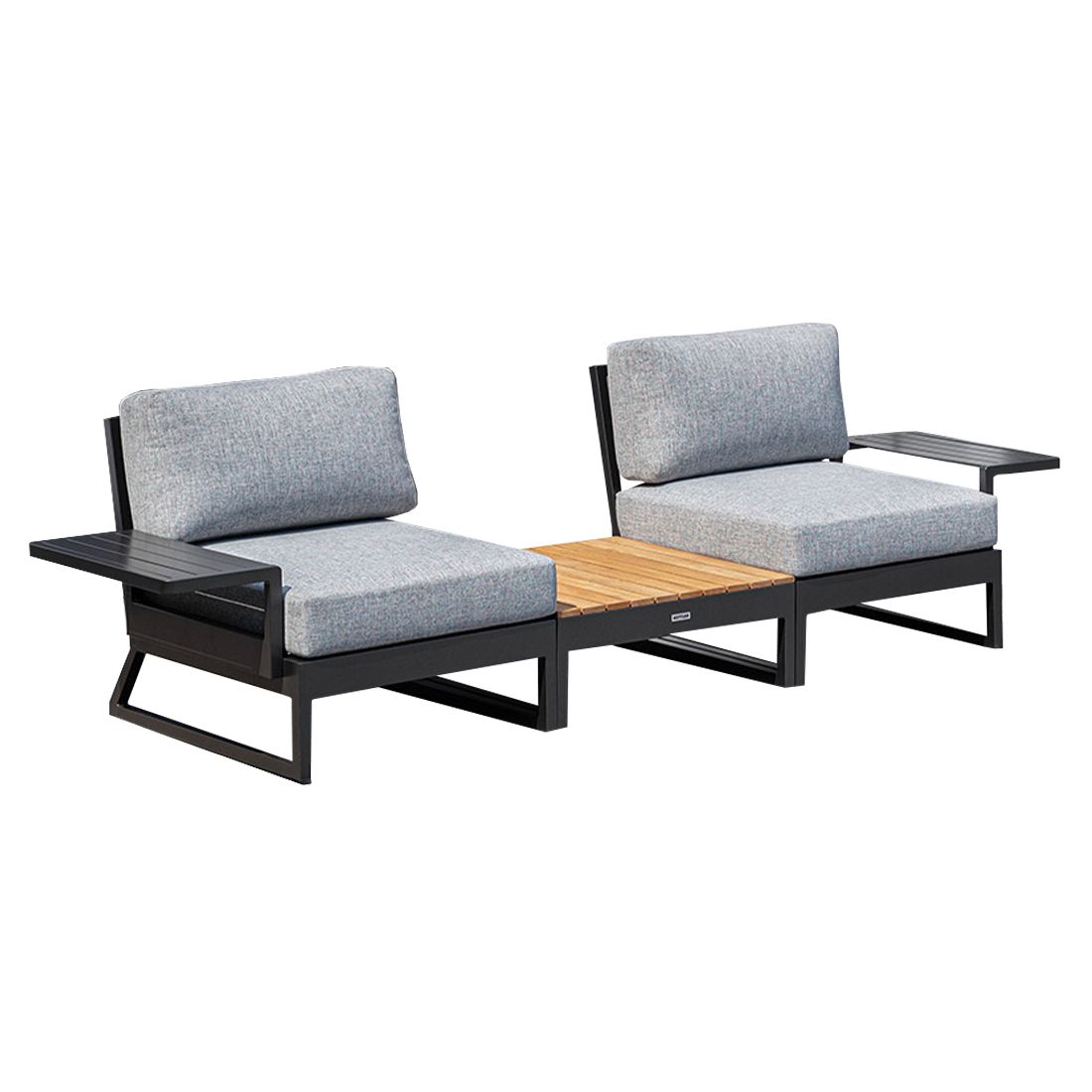 Kettler Ocean Skid Platform Loungeset Aluminium/Olefin