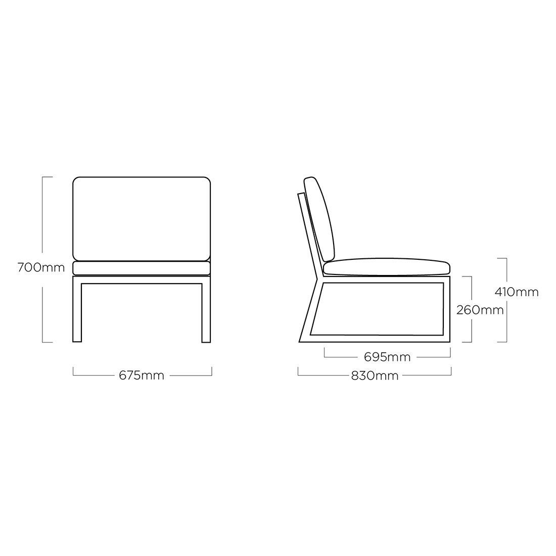 Kettler Ocean Skid Platform Loungeset Aluminium/Olefin