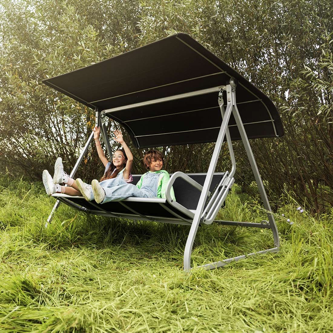 Kettler Paradiso Hollywoodschaukel Aluminium/Outdoorgewebe