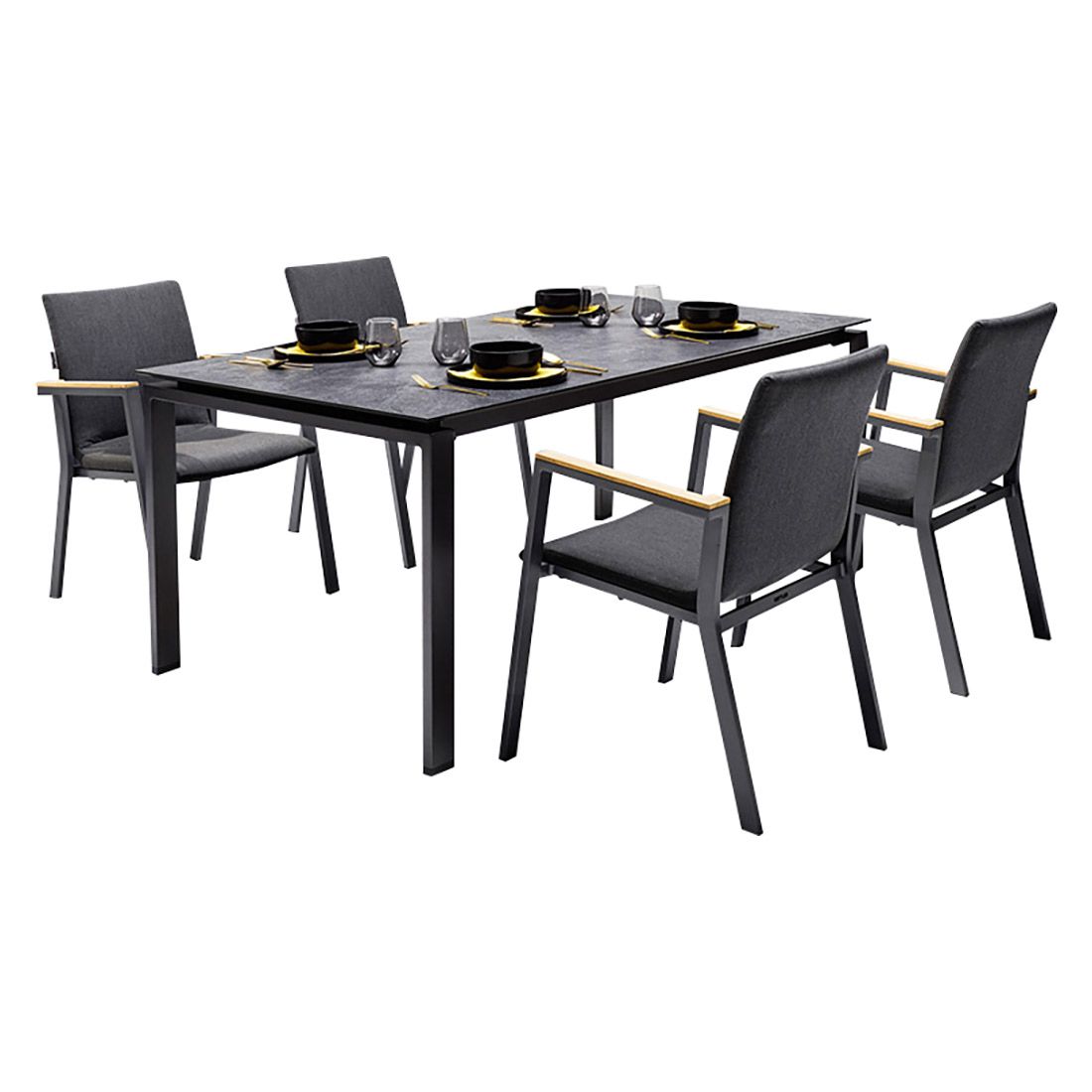 Kettler Rasmus Gartenmöbel-Set M (4 Plätze) Tisch 180x95cm