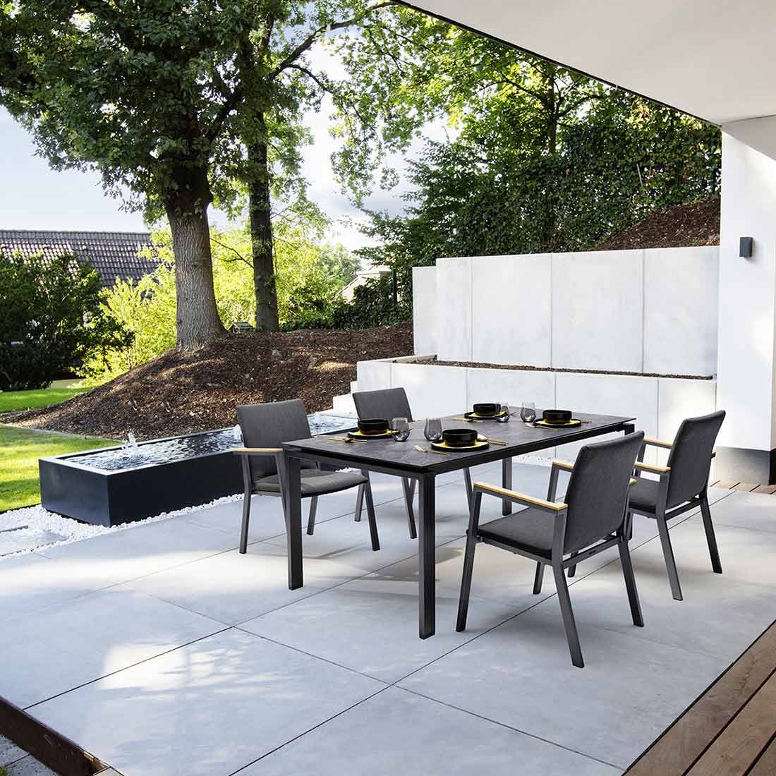 Kettler Rasmus Gartenmöbel-Set M (4 Plätze) Tisch 180x95cm