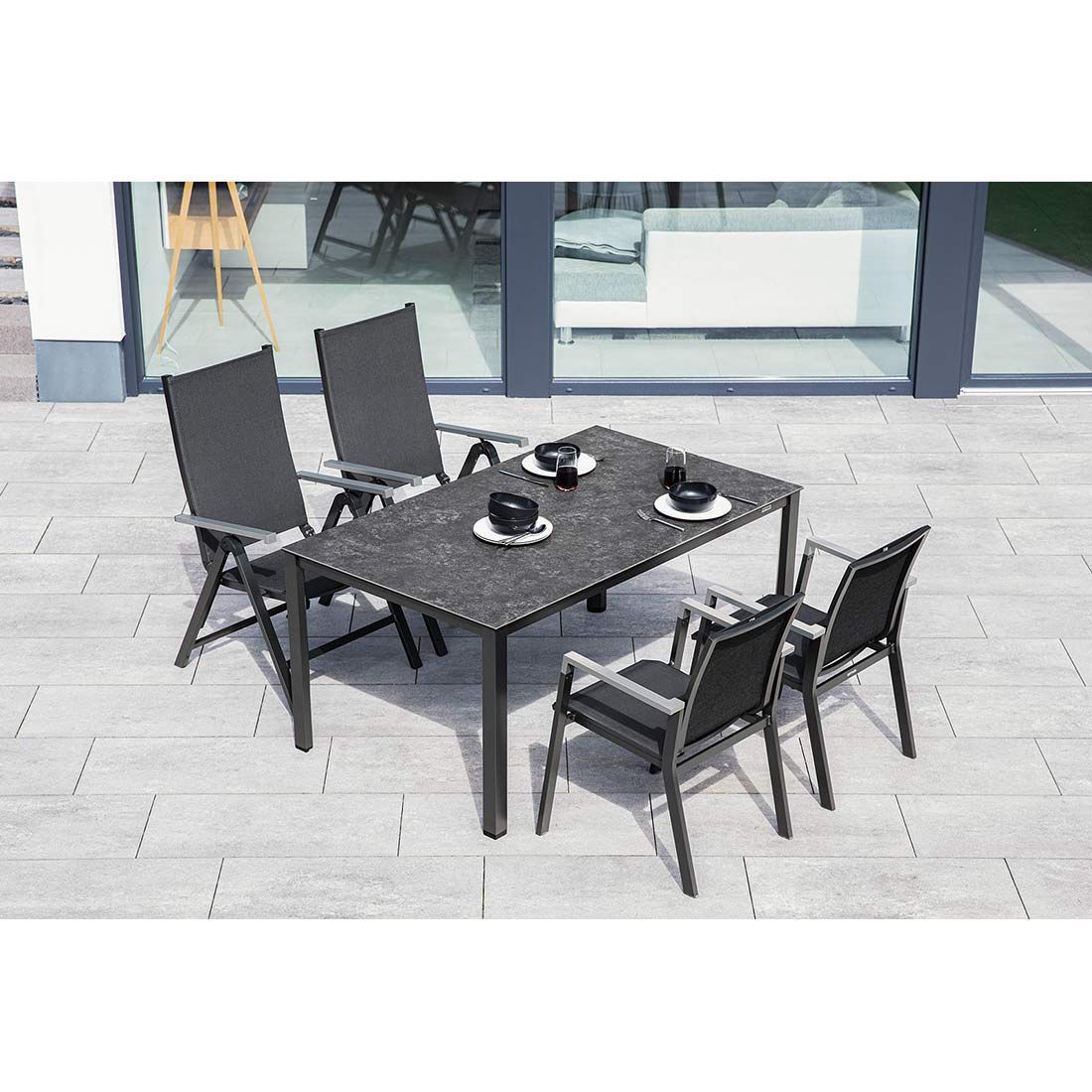 Kettler Rasmus Klappsessel Aluminium/Outdoorgewebe Anthrazit/Charcoal