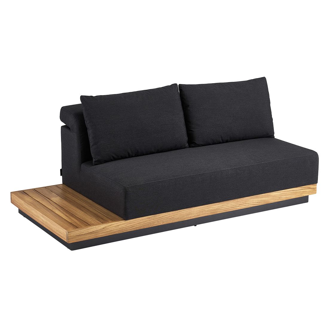 Kettler Royal Platform Loungebank Aluminium/Teak/Sunbrella