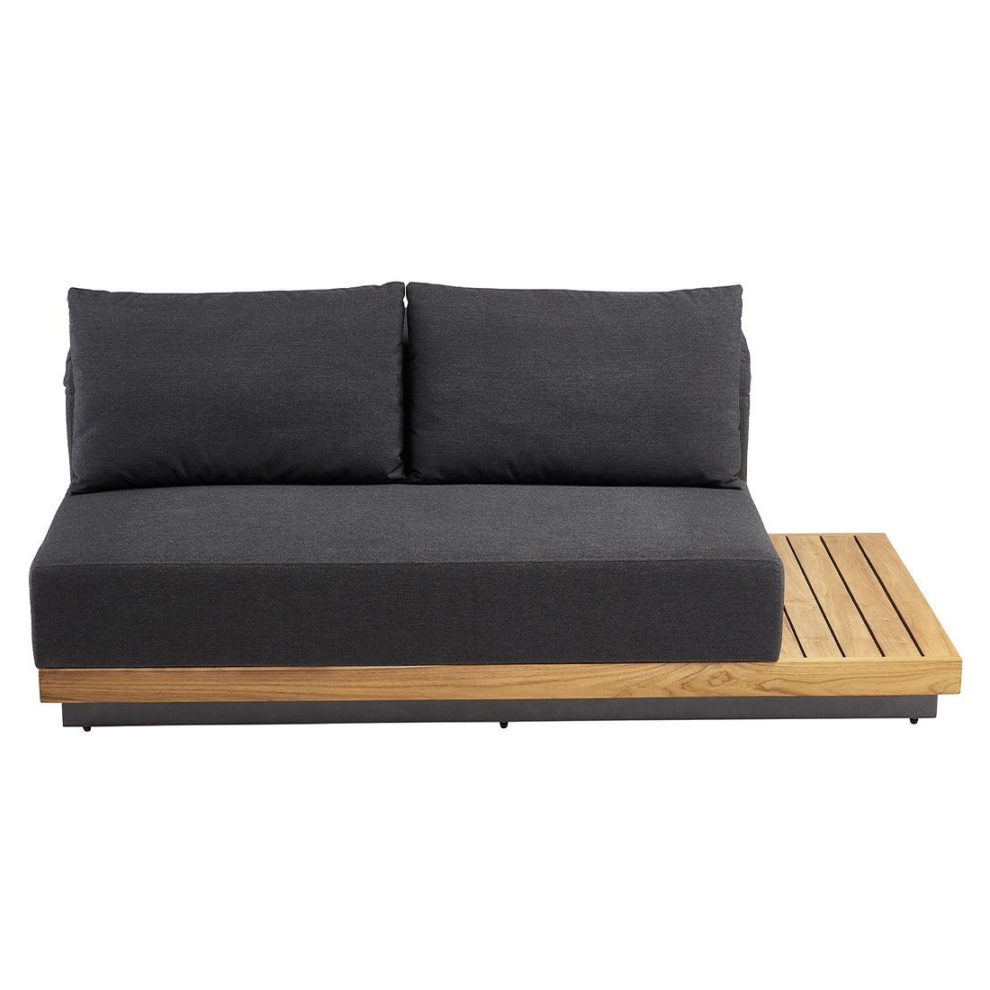 Kettler Royal Platform Loungebank Aluminium/Teak/Sunbrella