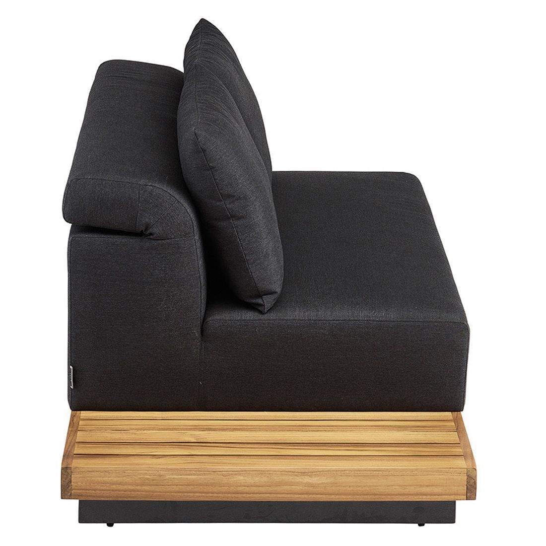Kettler Royal Platform Loungebank Aluminium/Teak/Sunbrella
