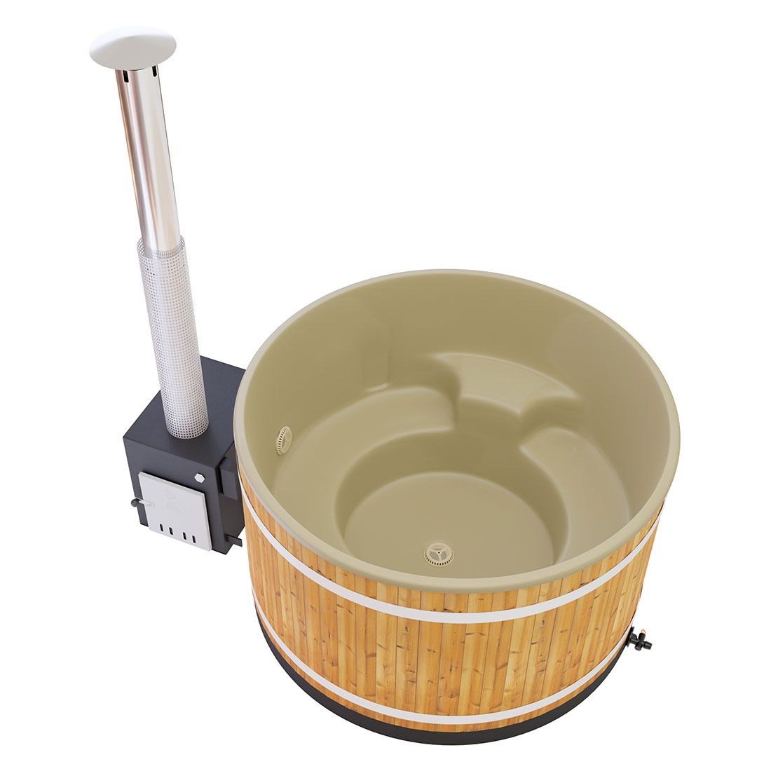 KIRAMI Comfort Steady M Badefass-Set Hot Tub Ø170cm