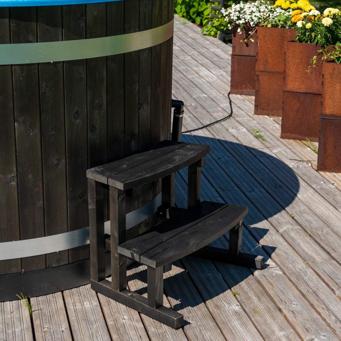 KIRAMI Original Breezy M Badefass-Set Hot Tub Ø170cm