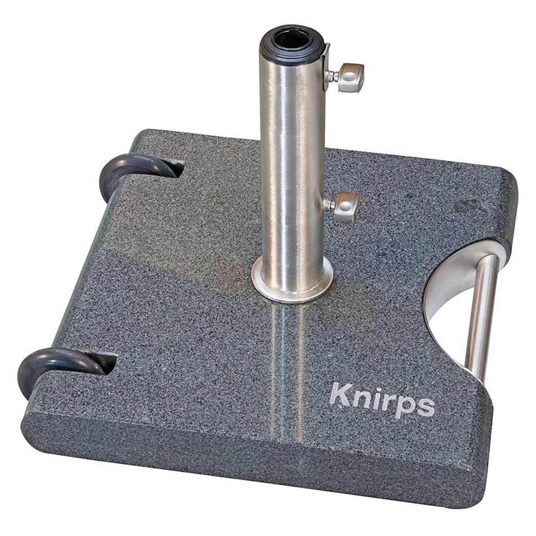 Knirps Schirmständer Granit 40 kg mit Griff/Rollen