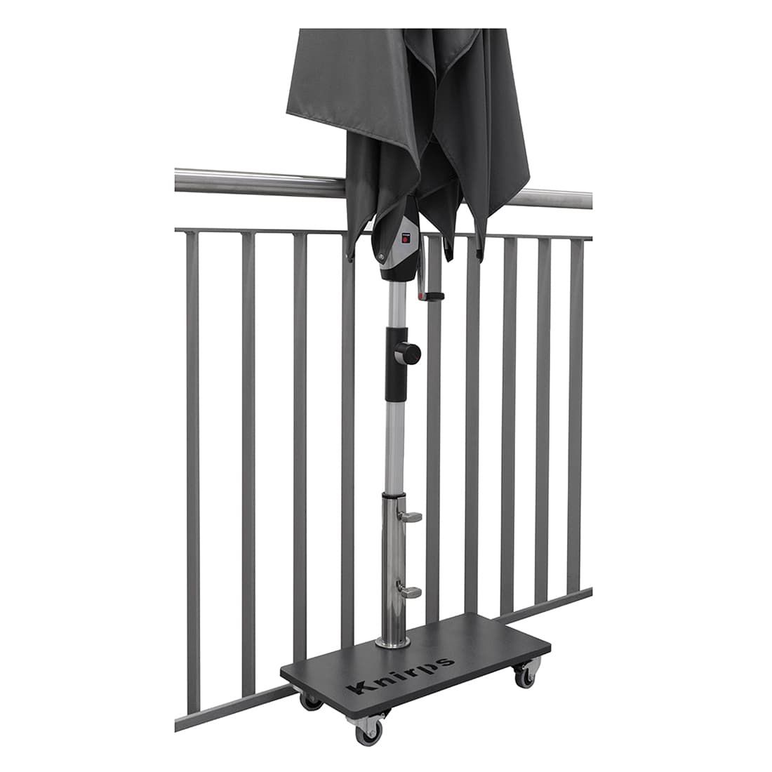 Knirps Schirmständer Stahlplatte 25kg (50x25) mit Rollen