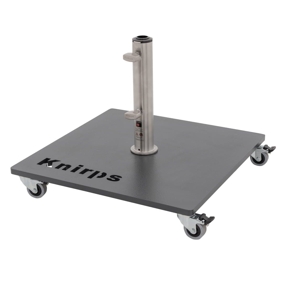Knirps Schirmständer Stahlplatte 50kg mit Rollen