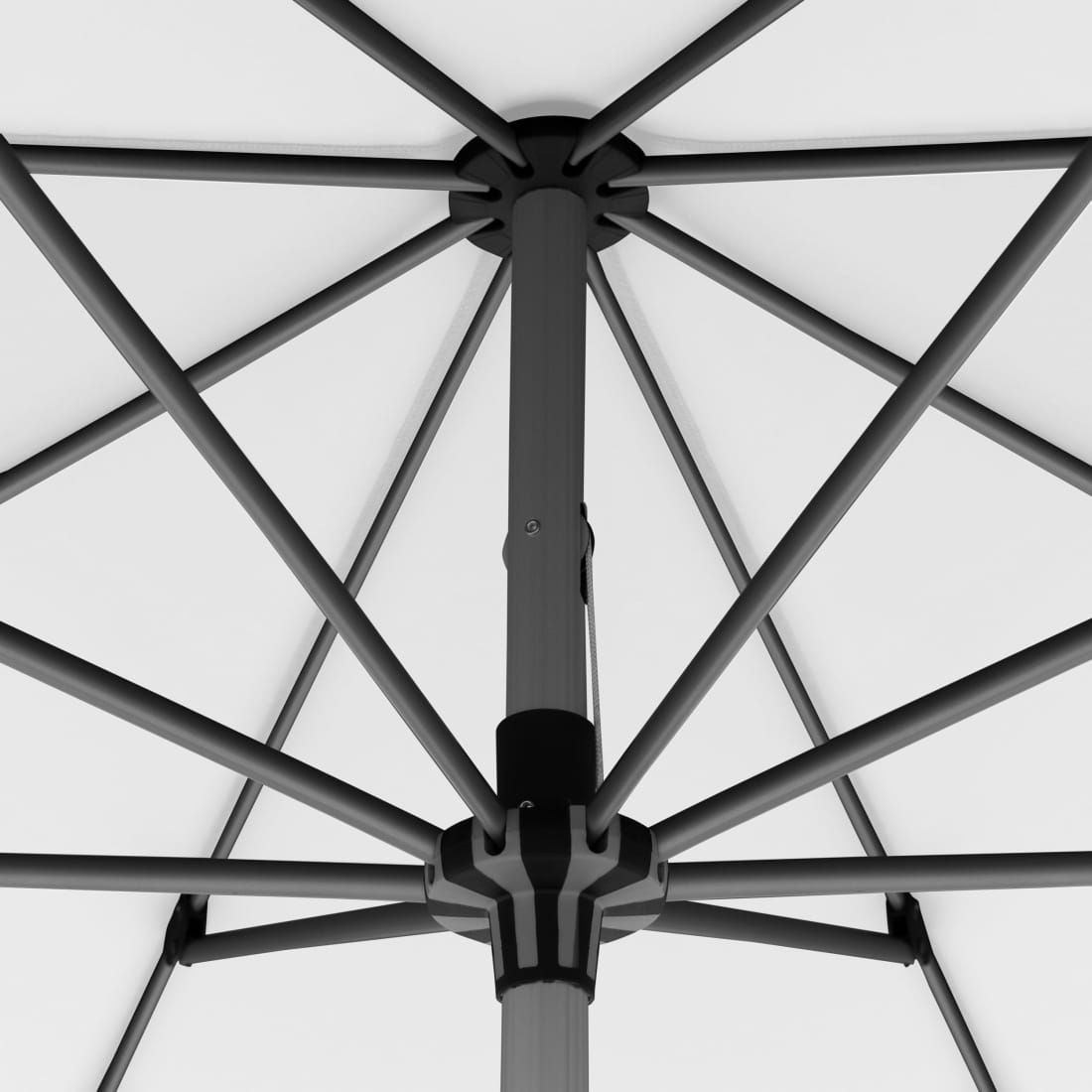 Knirps Silver Sonnenschirm 240x240cm mit Kurbel