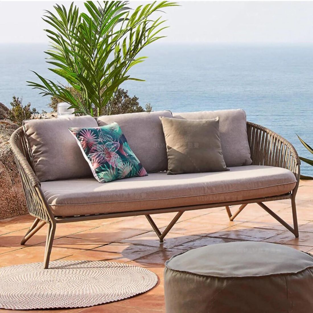 La Forma Branzie Gartensofa Stahl/Rope/Polyester