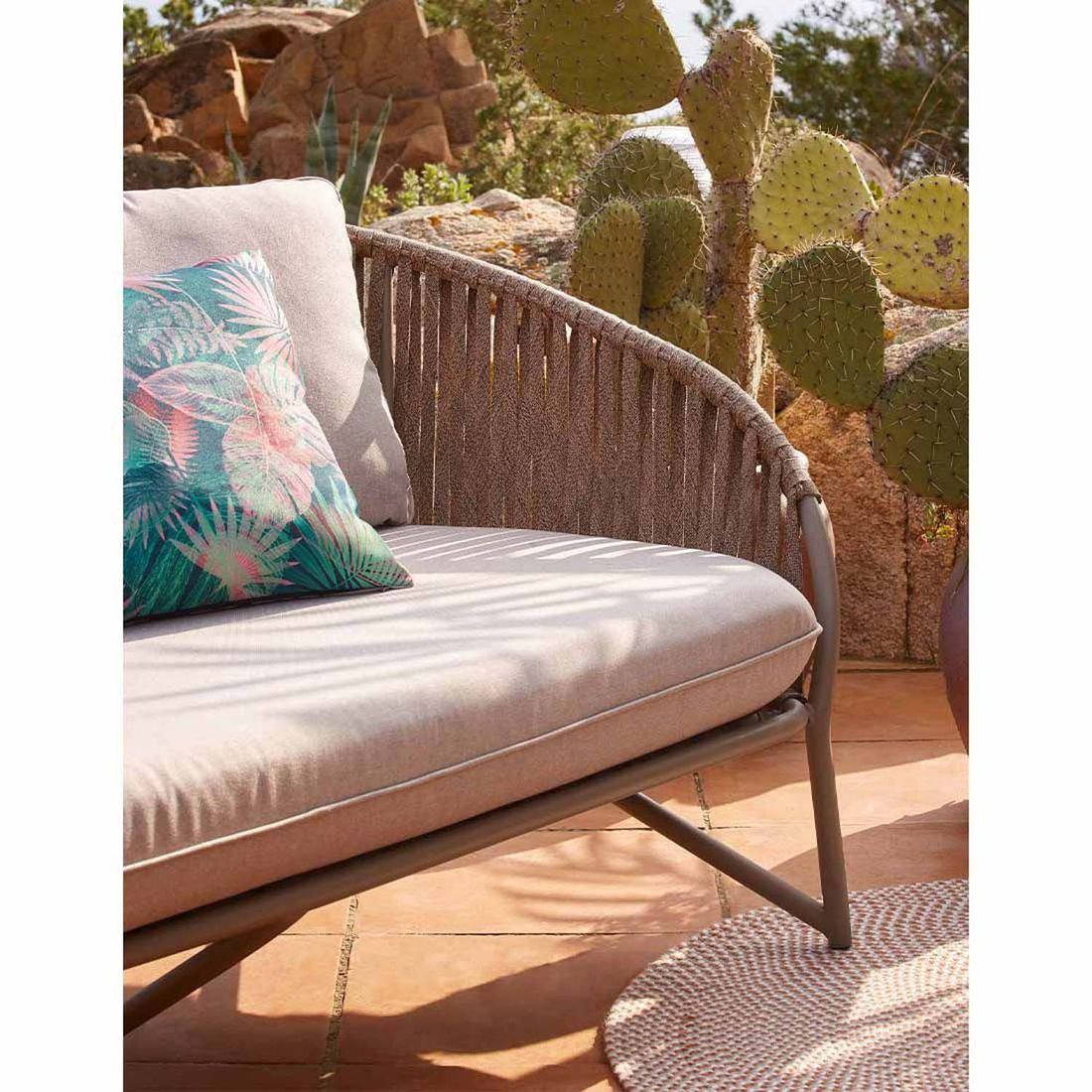 La Forma Branzie Gartensofa Stahl/Rope/Polyester