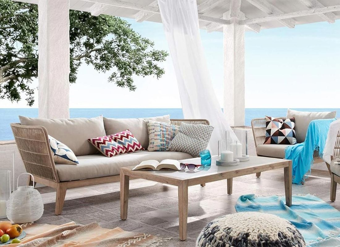 La Forma Belleny Gartensofa Eukalyptus/Rope