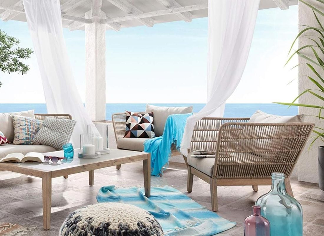 La Forma Belleny Loungesessel Eukalyptus/Rope