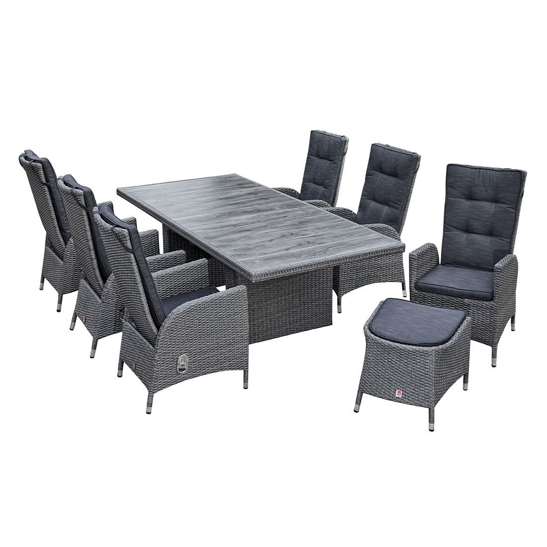 LC Garden Barcelona Gartensessel Aluminium/Geflecht