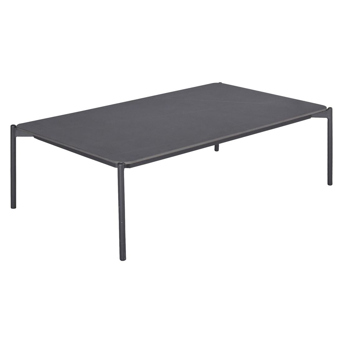 LC Garden Bari Loungetisch 120x70cm Aluminium/Sinterstein