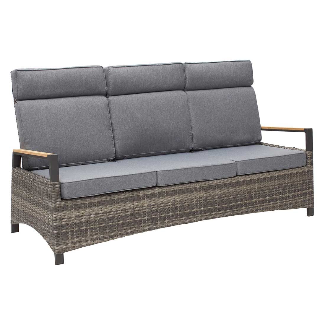 LC Garden Keramo Diningsofa Aluminium/Geflecht