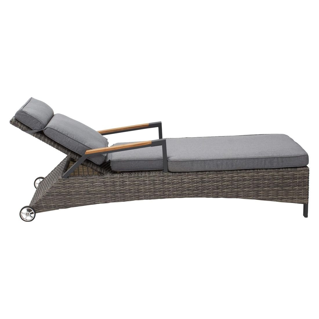 LC Garden Keramo Gartenliege Aluminium/Geflecht