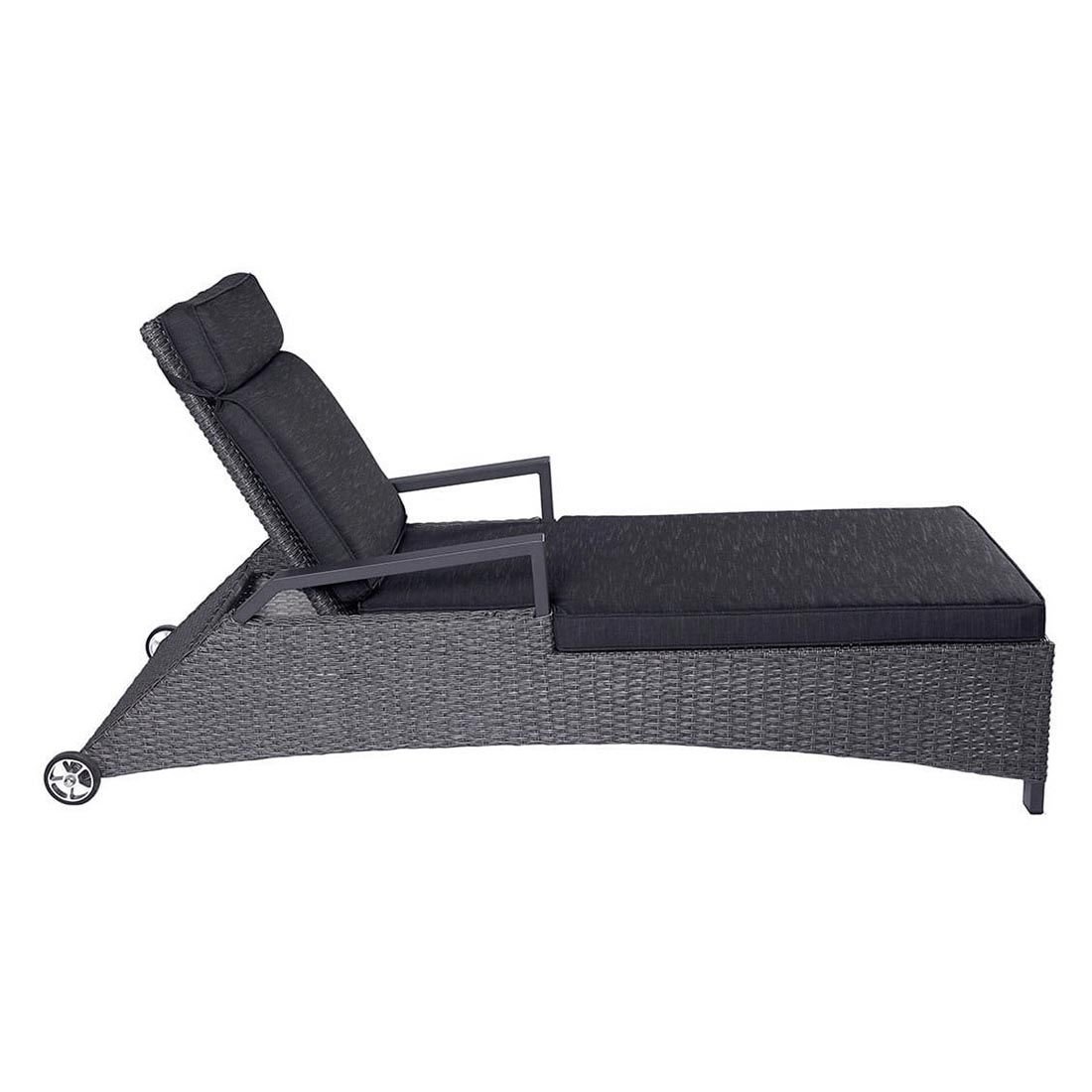 LC Garden Keramo Gartenliege inkl. Kissen Aluminium/Geflecht