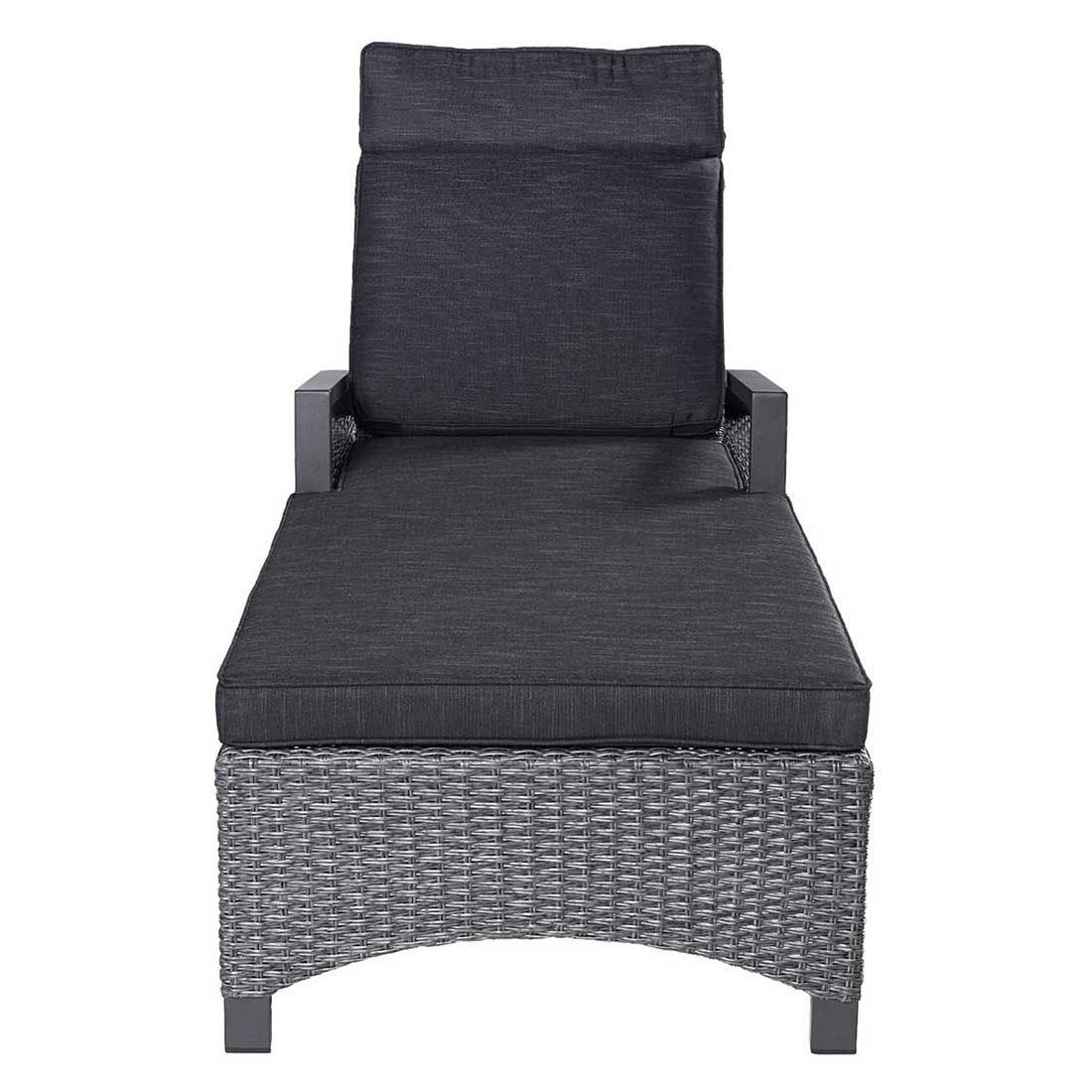 LC Garden Keramo Gartenliege inkl. Kissen Aluminium/Geflecht