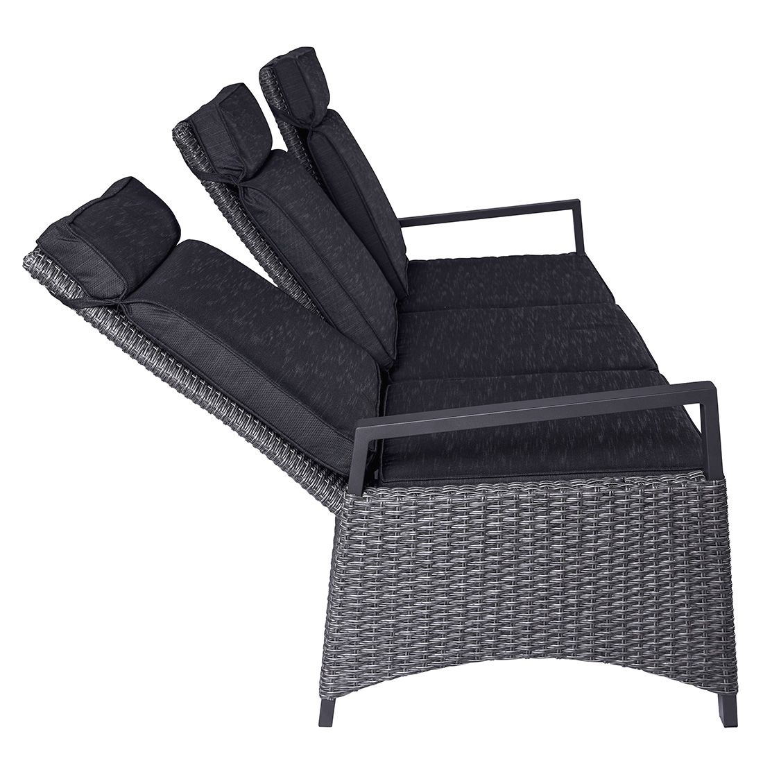 LC Garden Keramo Gartenmöbel-Set L verstellbar 6 (Plätze) Tisch 200x100cm