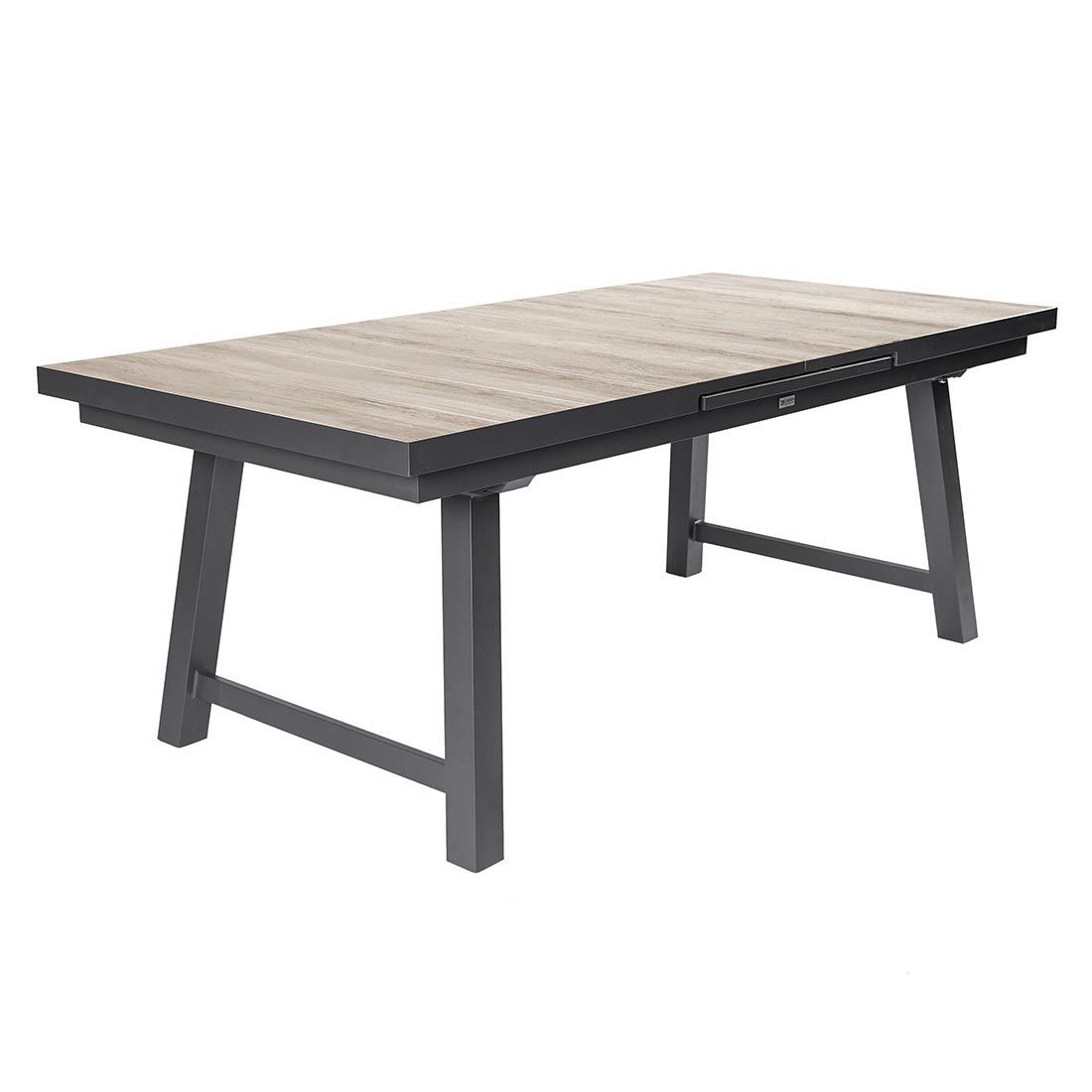 LC Garden Keramo Gartenmöbel-Set L verstellbar 6 (Plätze) Tisch 200/260x100cm