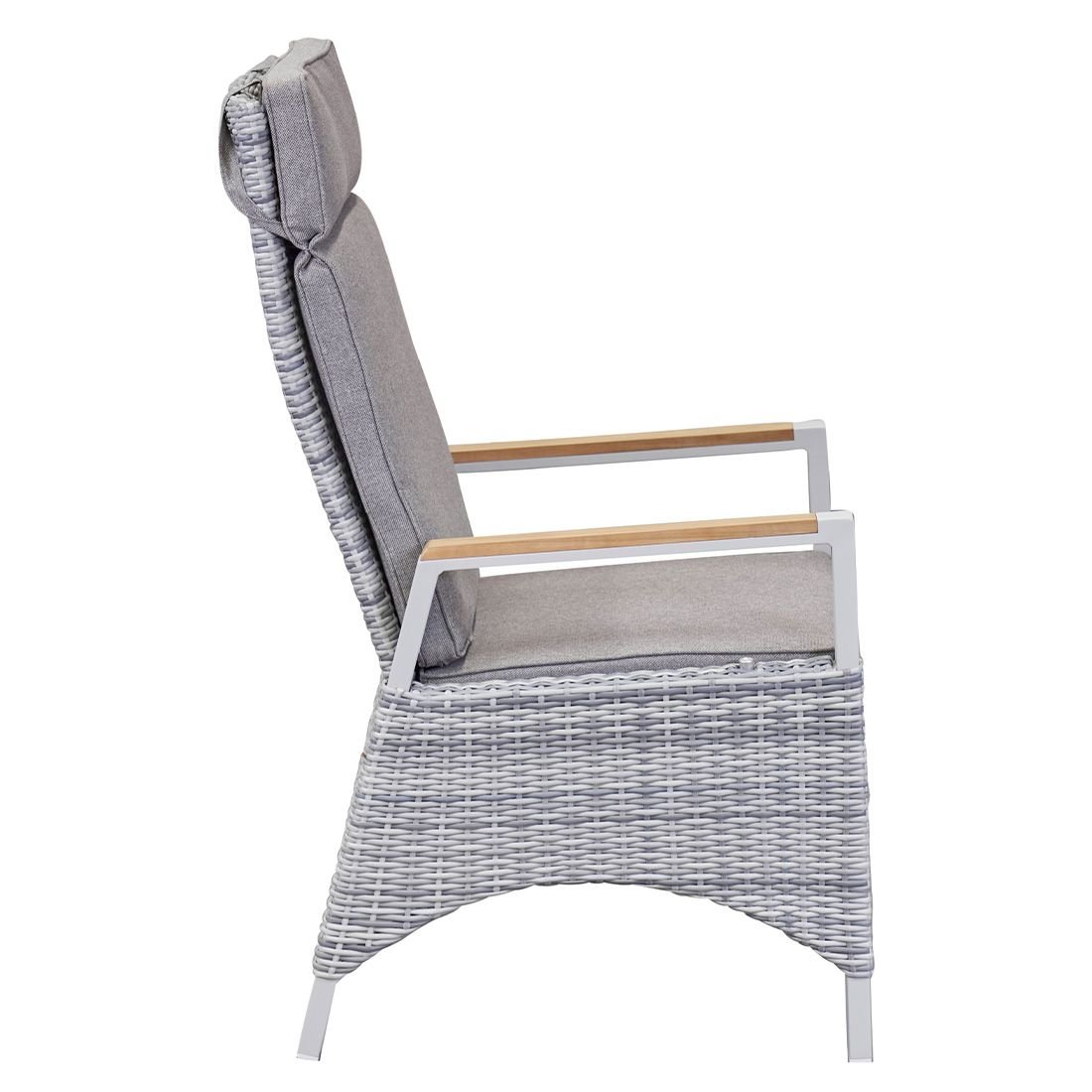 LC Garden Keramo Dining Verstellsessel Aluminium/Geflecht