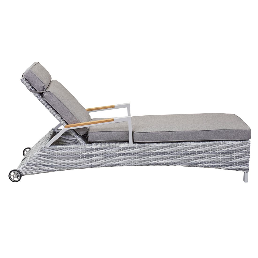LC Garden Keramo Gartenliege Aluminium/Geflecht
