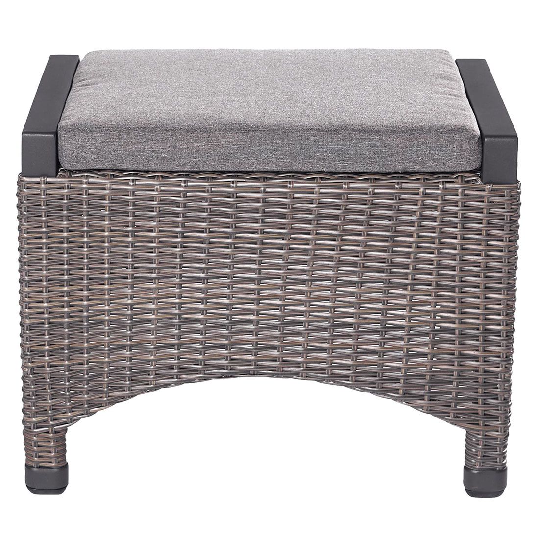 LC Garden Komido Hocker inkl. Kissen Aluminium/Geflecht