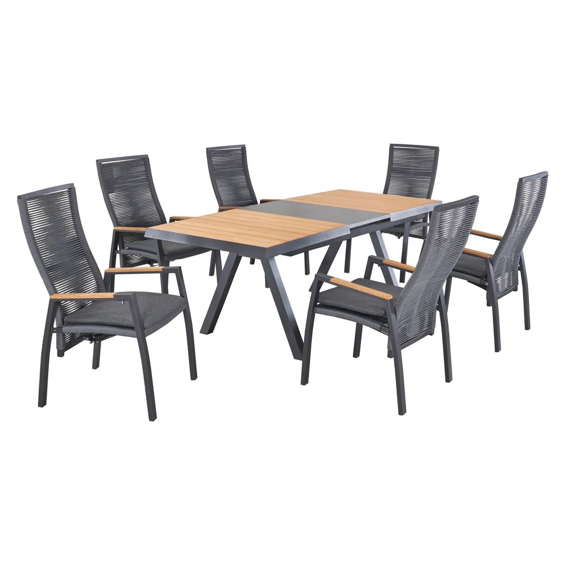 LC Garden Kumasi Ausziehtisch Aluminium/Teak