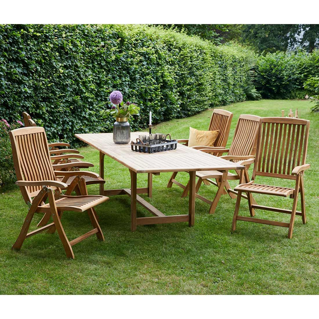 LC Garden Riva Ausziehtisch 180/280x100cm Teak