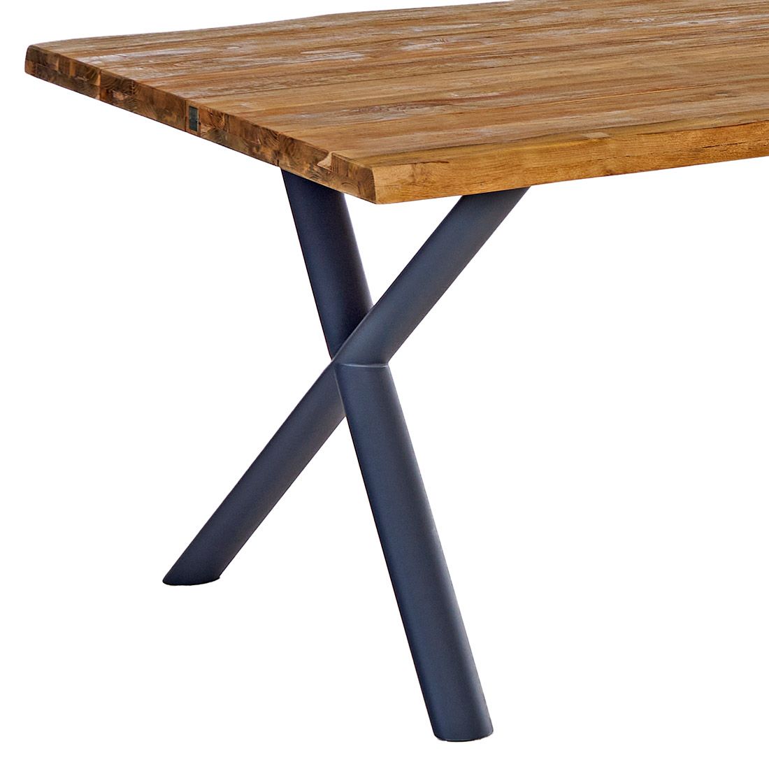 LC Garden Riviona Gartentisch 180x90cm Edelstahl/Teakholz