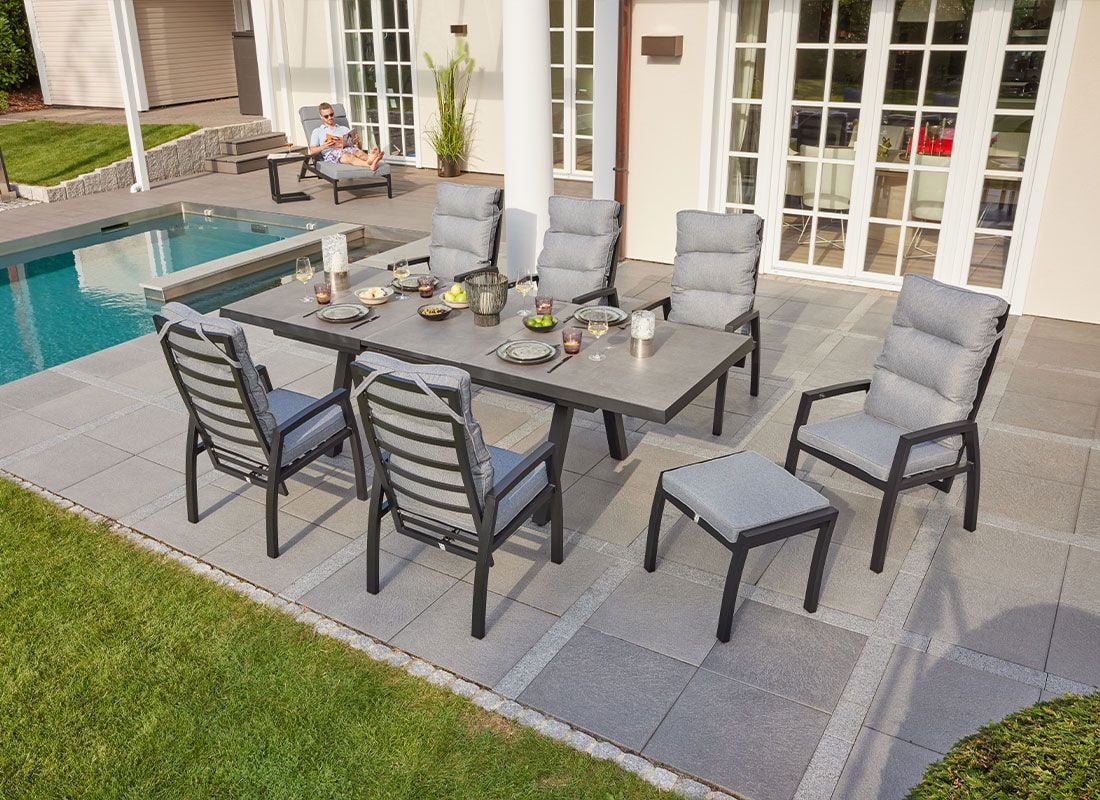 LC Garden Sondrino Gartenstuhl Aluminium/Polyester