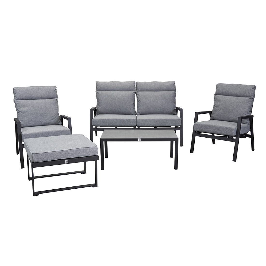 LC Garden Sondrino Loungehocker Aluminium/Kunstfaser