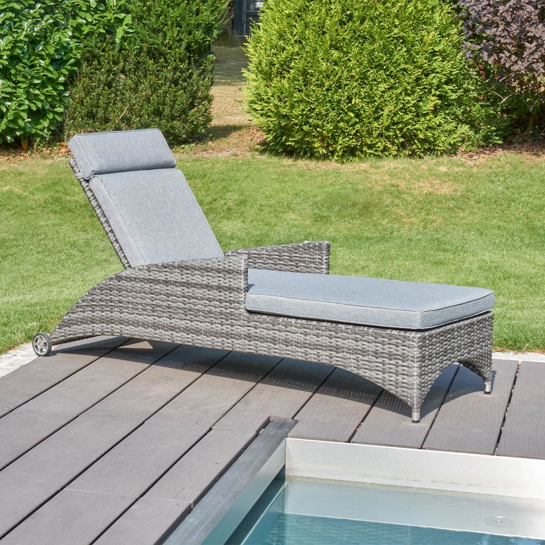 LC Garden Vivera Gartenliege Aluminium/Geflecht