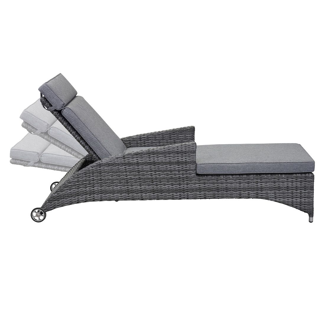 LC Garden Vivera Gartenliege Aluminium/Geflecht