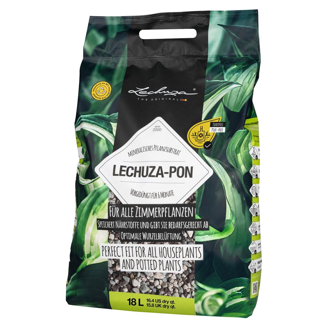 Lechuza Cube Premium 40 Pflanzgefäß inkl. Pflanzsubstrat