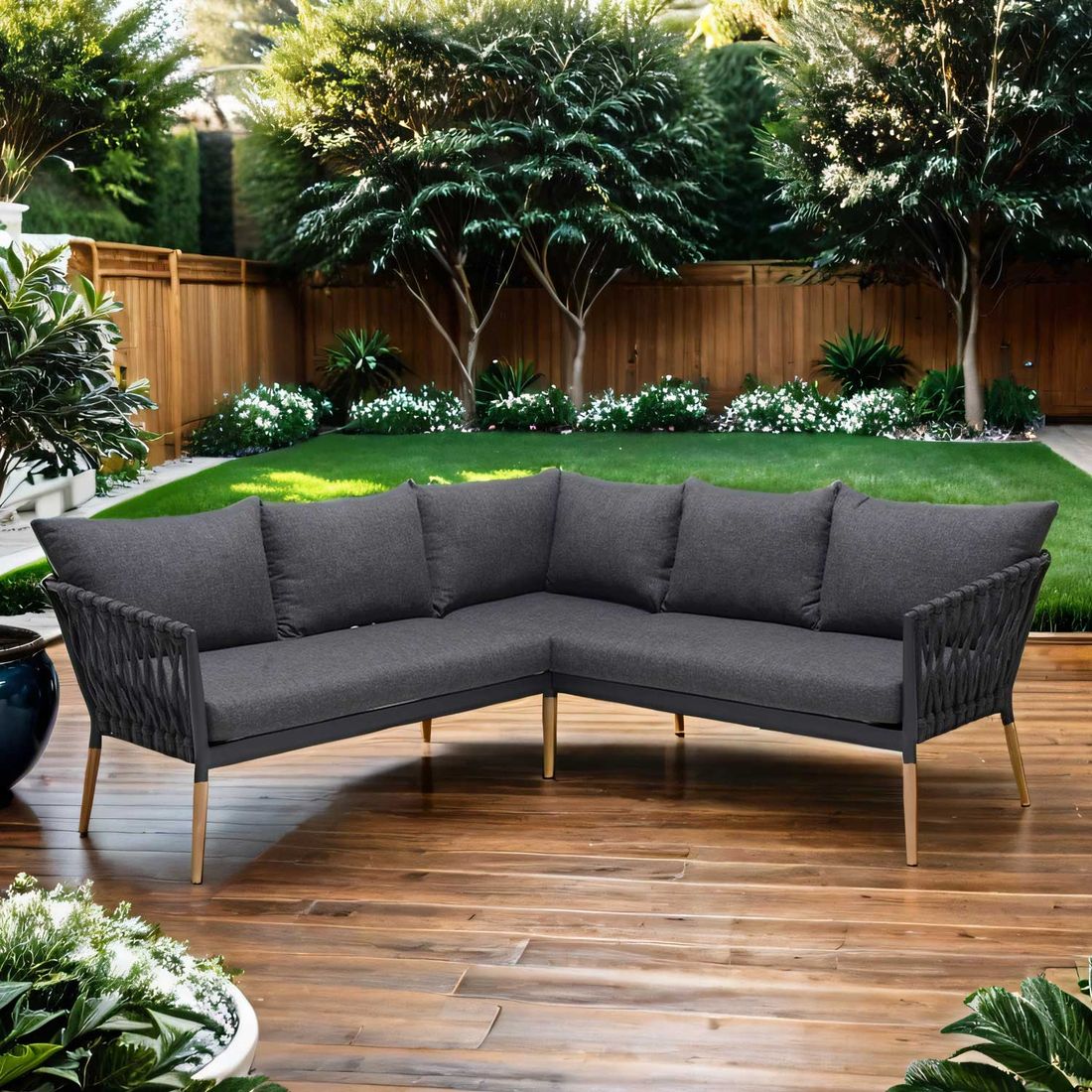 LifestyleGarden Ipanema Ecklounge Aluminium/Olefin