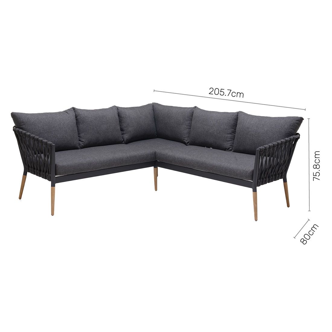 LifestyleGarden Ipanema Ecklounge Rope/Olefin