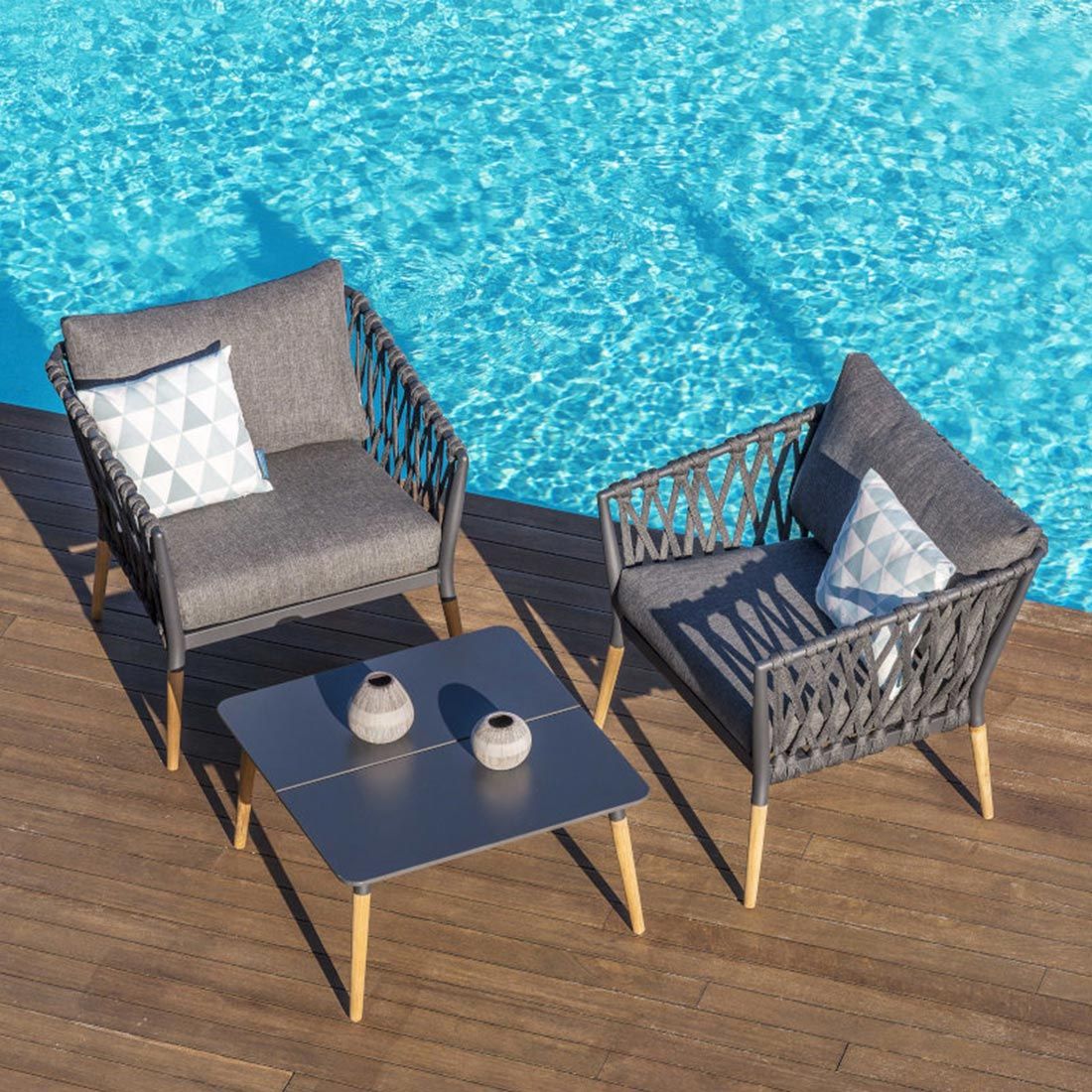 LifestyleGarden Ipanema Loungeset Teak/Olefin