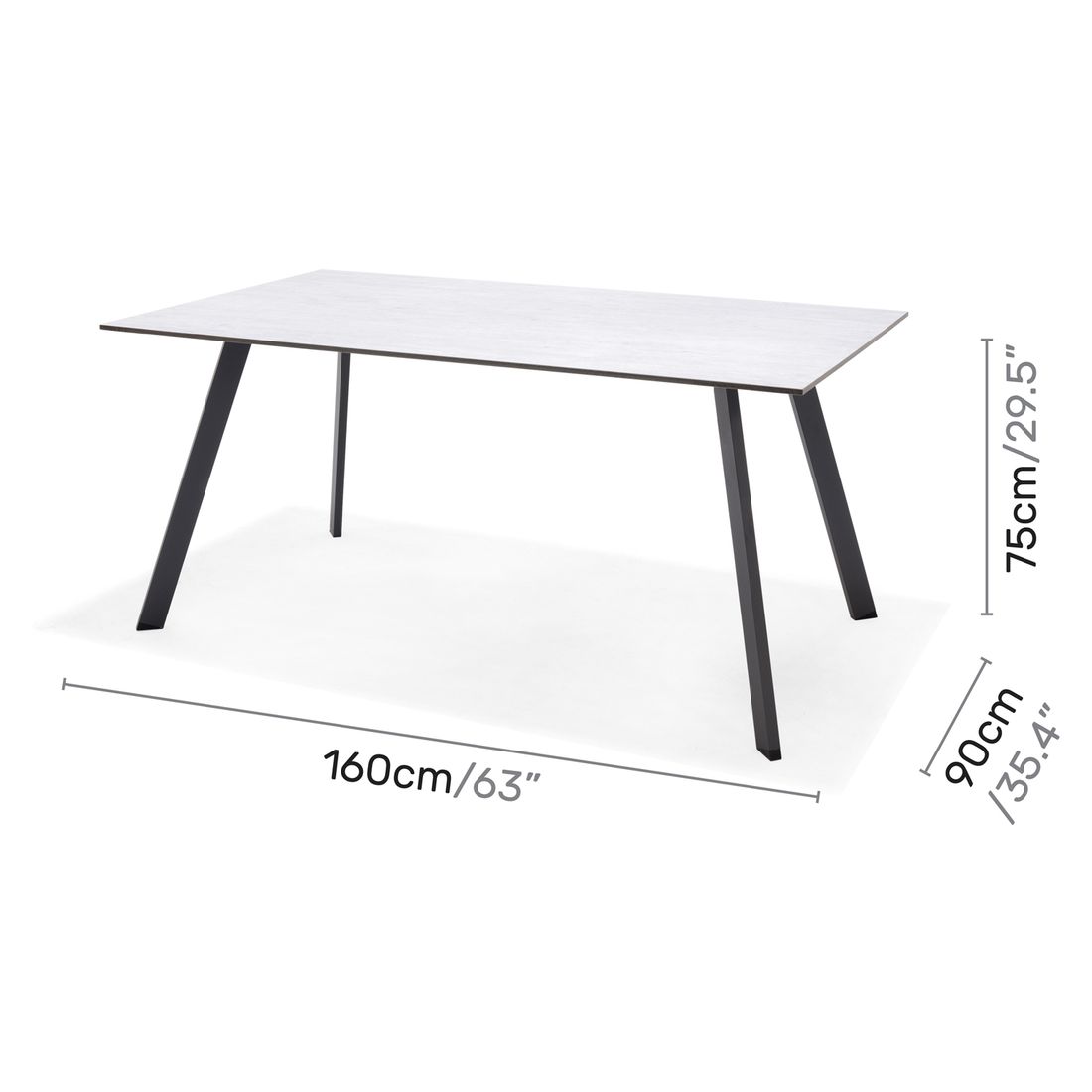 LifestyleGarden Opal Gartenmöbel-Set M (5 Plätze) Tisch 160x90cm